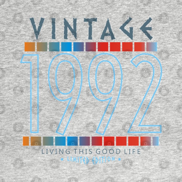 28th Birthday T-Shirt - Vintage 1992 by Reshartinc